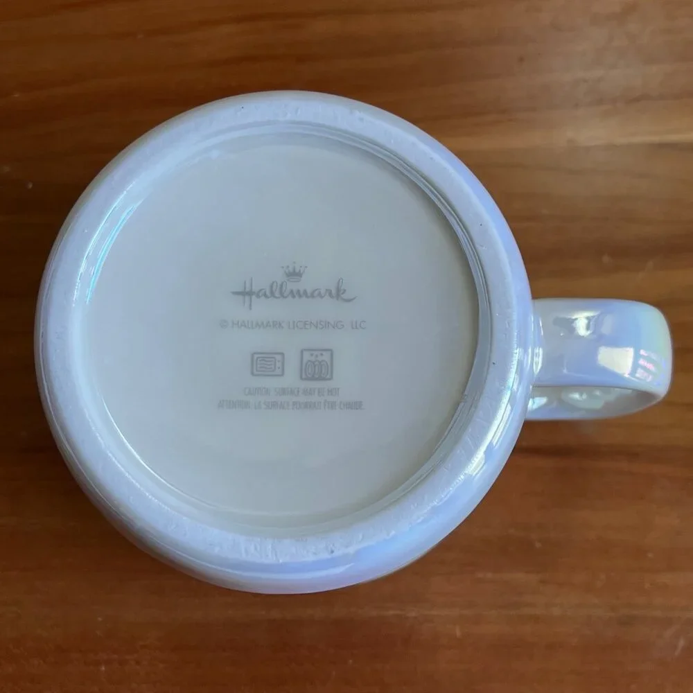 Hallmark 50th Retro Birthday Mug, Pearlescent White and Orange, Coffee Mug